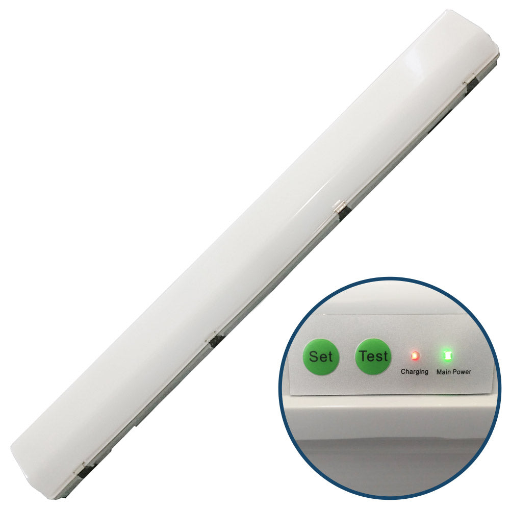 Emergency Batten Light With Sensor - IP65 enLighten Vico