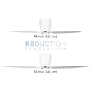 EGLO Seacliff White Ceiling Fan (no light)