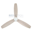 EGLO Seacliff White & Oak Ceiling Fan (no light)