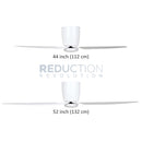 EGLO Seacliff White Ceiling Fan With Light