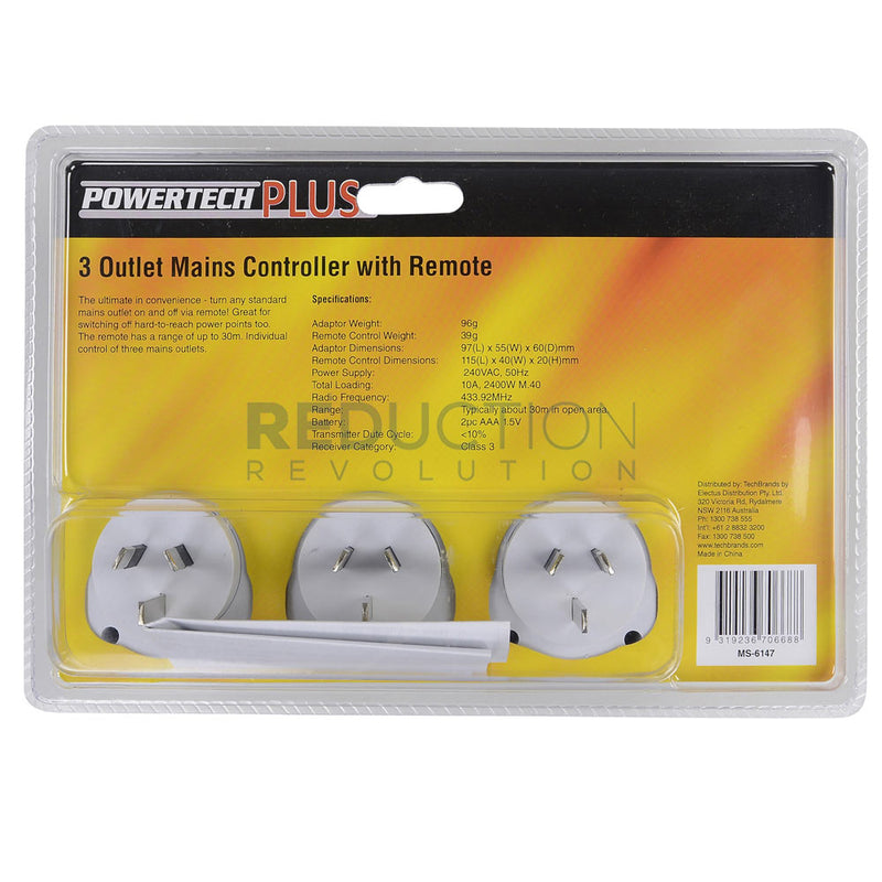 Remote Controlled Power Socket Set (3 Pack)