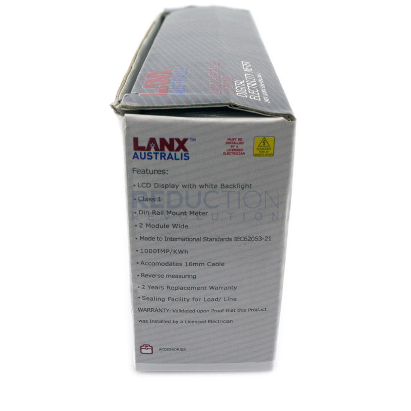 LANX Electricity Sub Meter - Single Phase, 80A