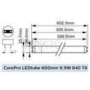 Philips CorePro T8 LED Tube 9.9W - 600mm