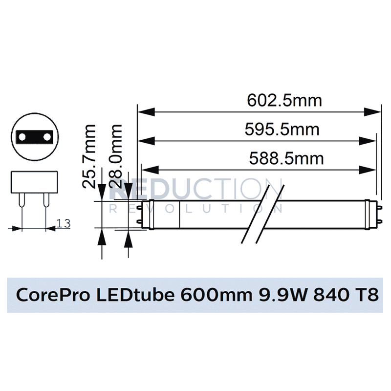 Philips CorePro T8 LED Tube 9.9W - 600mm