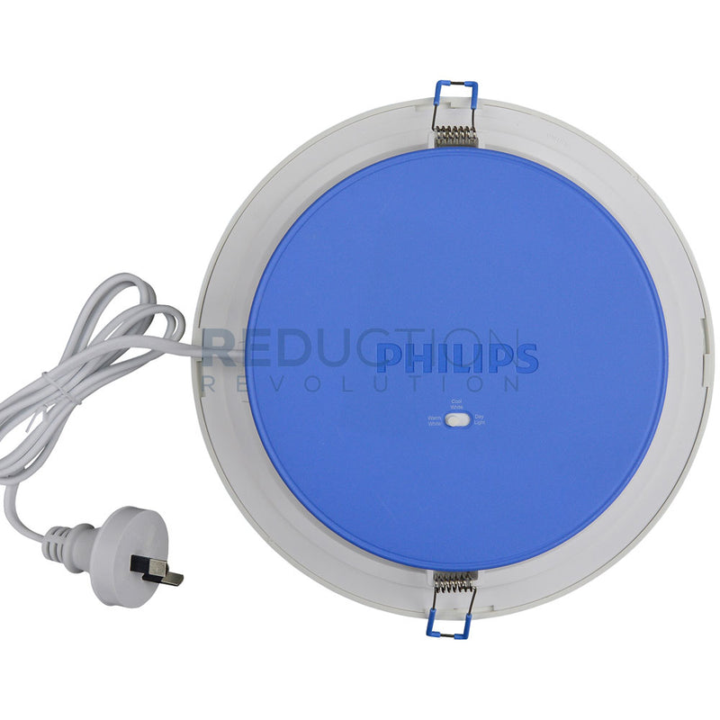 Philips Tri Colour LED Downlight 18W Dimmable (200mm)