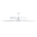 Regular 52 inch 132cm White Ceiling Fan With Light
