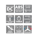 EGLO Cabarita Bamboo Ceiling Fan