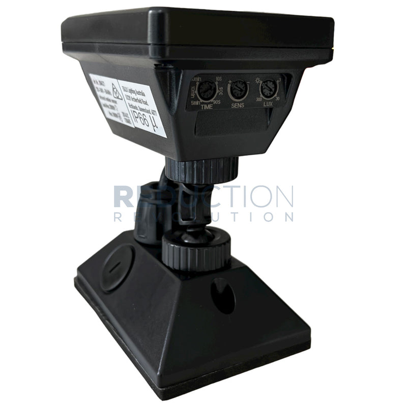 Black Motion Sensor Adjustable Settings