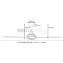 EGLO Stradbroke White Ceiling Fan (no light)