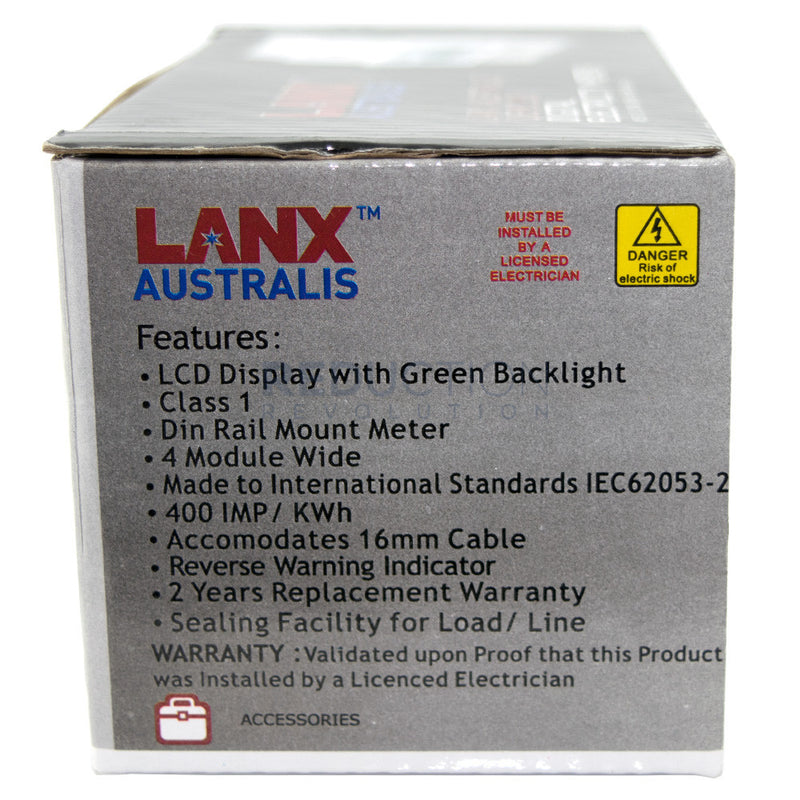 LANX Electricity Sub Meter - 3 Phase, 100A