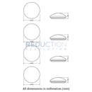 Ledvance Tri Colour LED Oyster Light