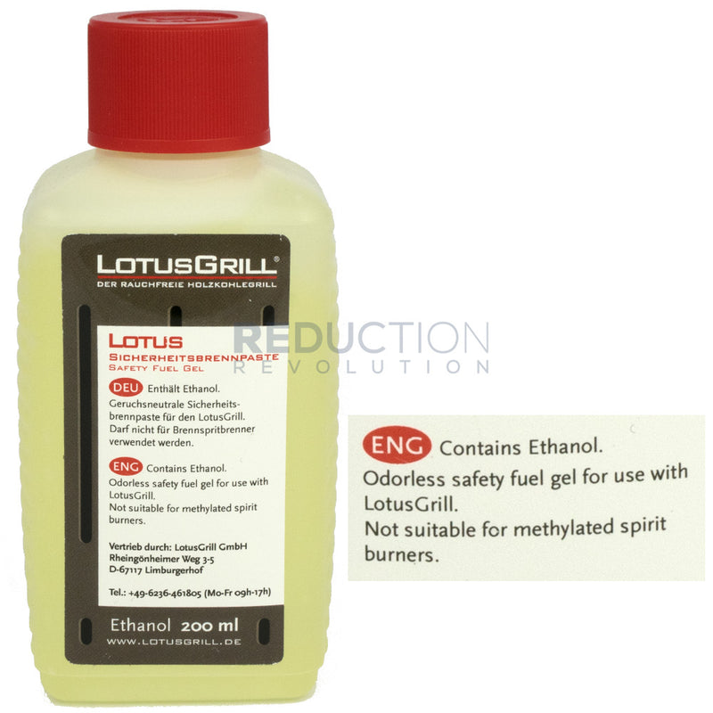LotusGrill Ethanol Safety Fuel Gel 200ml