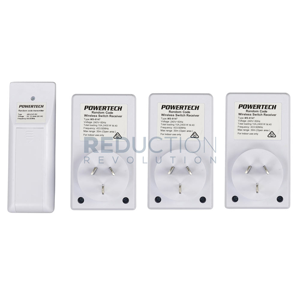 Remote Controlled Power Socket Set (3 Pack)