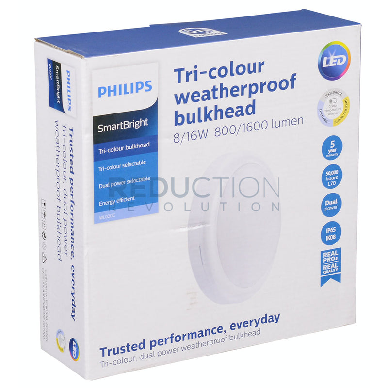 Philips LED Bunker Light - Tri Colour & Dual Wattage