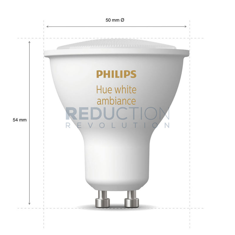 Philips Hue GU10 Spotlight Size Guide & Dimensions - Hue Home Lighting