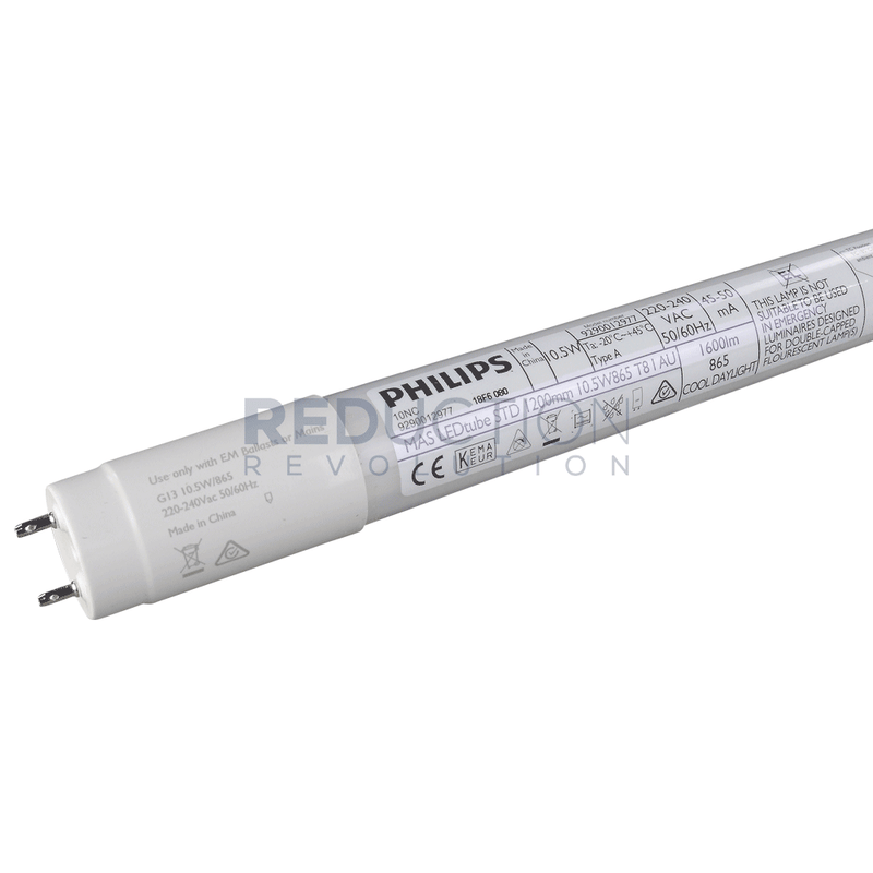 Philips 1200mm 4 Foot Master T8 LED Fluro Tube 10.5W