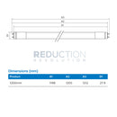 Philips Master LED Tube 10.5W Dimensions