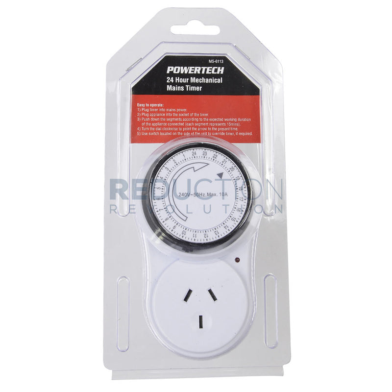 24 Hour Plug-In Mains Timer Switch