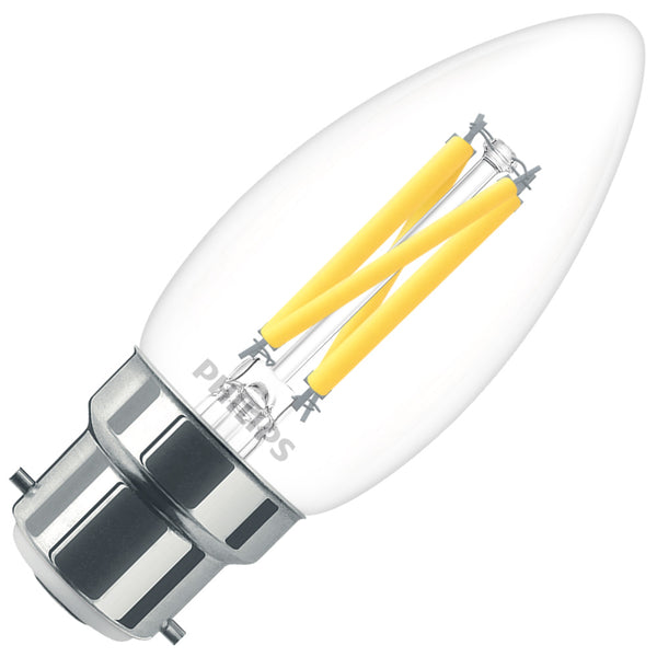 Philips LED Candle Bulb B22 3.5W Dimmable