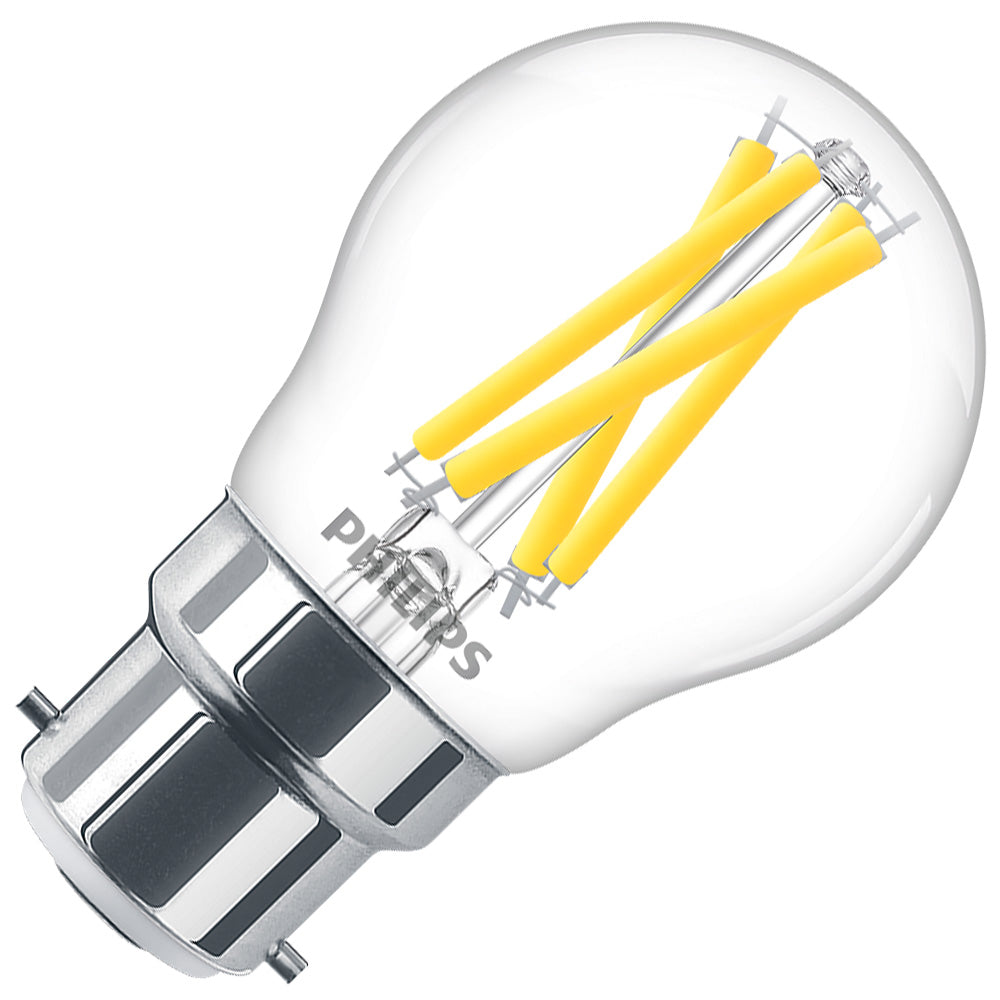 Philips B22 Golf Ball LED Light Bulb 3.5W Dimmable