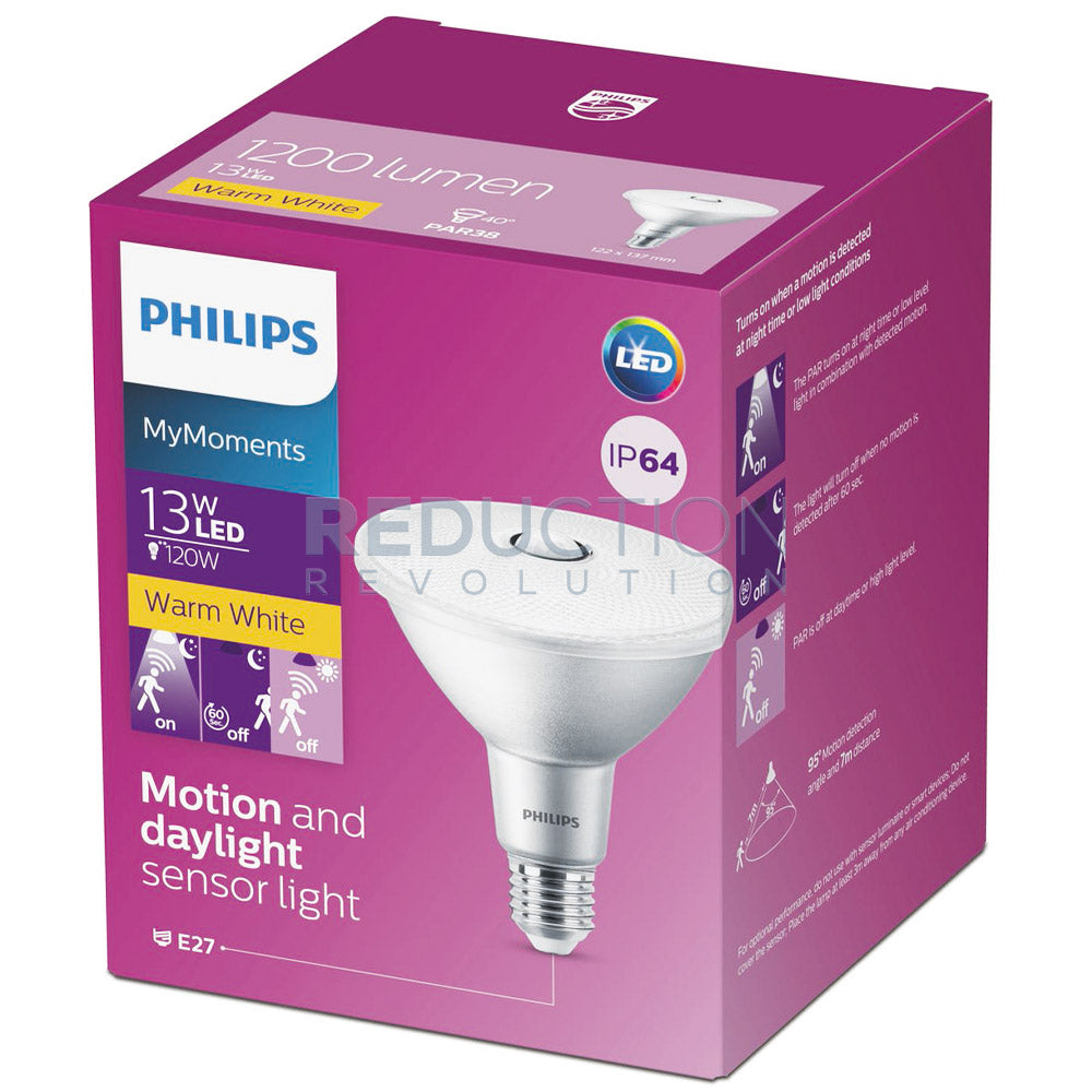 Philips PAR38 Globe With Integrated Motion Sensor