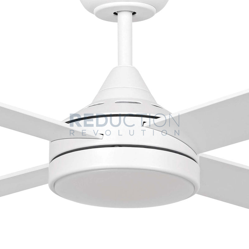 EGLO Stradbroke White DC Ceiling Fan With Light