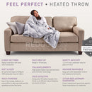 Sunbeam Faux Fur Heated Throw