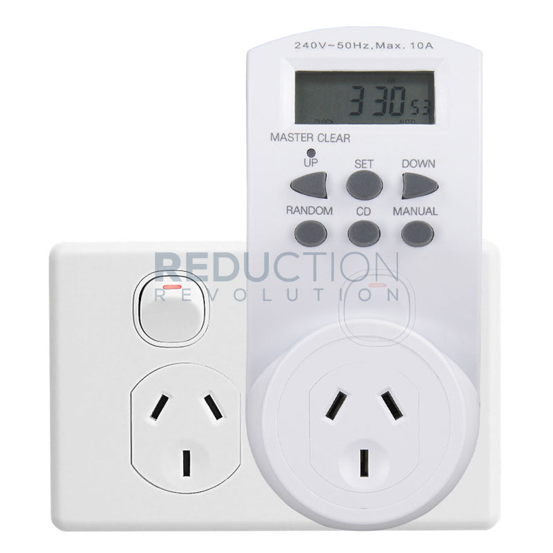 7 Day Digital Plug-In Mains Timer Switch