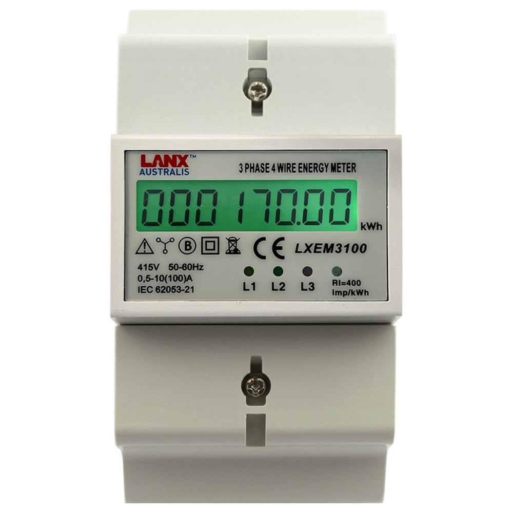 Phase 100A Electricity Sub Meter by LANX - Main Image