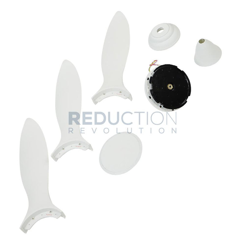 Whisper Quiet DC motor and fan blades